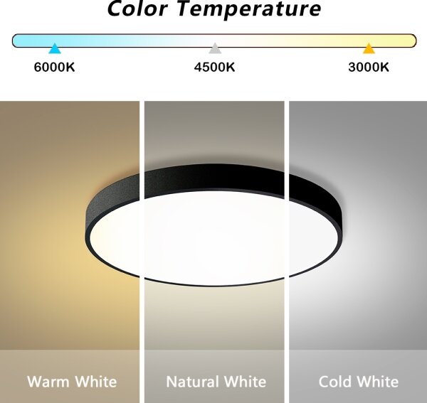 Brilagi - Lampada LED dimmerabile POOL LED/60W/230V 3000-6000K diam. 60 cm nera + telecomando