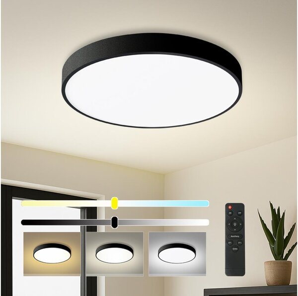 Brilagi - Lampada LED dimmerabile POOL LED/60W/230V 3000-6000K diam. 60 cm nera + telecomando
