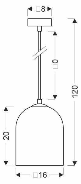 Lampadario a sospensione su cavo KLEA 1xG9/15W/230V nero fumé