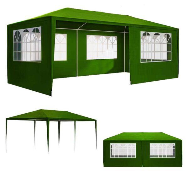 Tenda per feste NEAPOL, 3x6m, verde