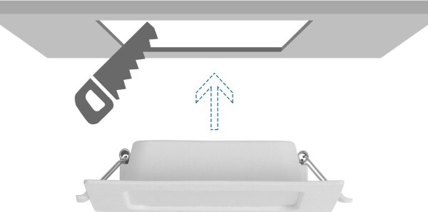 Aigostar - Plafoniera da incasso LED/6W/230V 4000K 12x12 cm bianca