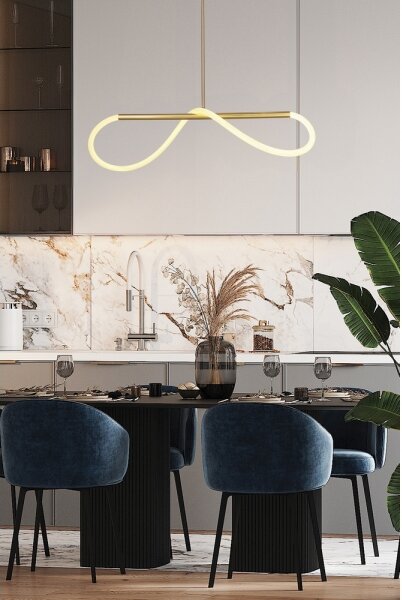 Lampadario LED a cavo SUPREME LED/22W/230V 100 cm oro