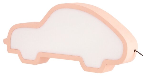 Lampada da tavolo LED per bambini CAR LED/11W/230V rosa