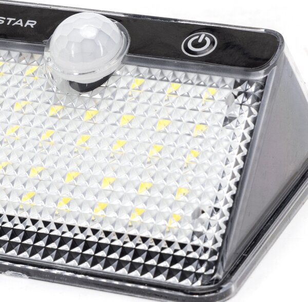 Aigostar-LED Lampada solare con sensore LED/3,7V 6500K 1200 mAh IP65 nera