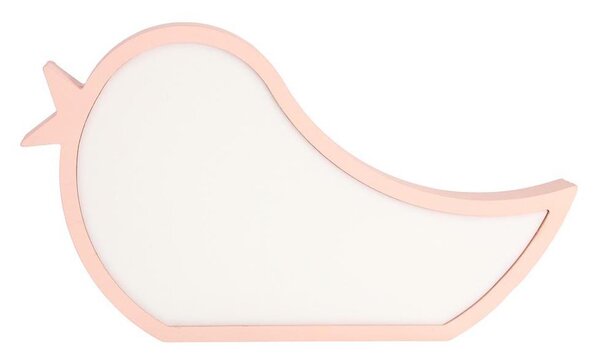 Lampada da tavolo LED per bambini BIRD LED/12W/230V rosa