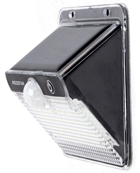 Aigostar-LED Lampada solare con sensore LED/3,7V 6500K 1200 mAh IP65 nera