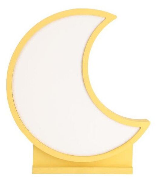 Lampada da scrivania LED per bambini MOON LED/12W/230V gialla