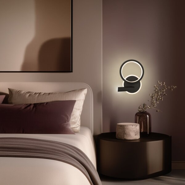 Faretto da parete a LED MONET LED/16W/230V nero