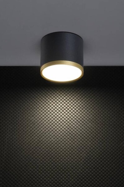 Faretto LED TUBA LED/9W/230V nero/oro