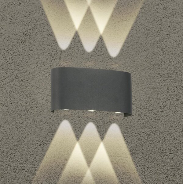 Brilagi - Applique da esterno a LED FLAREBOX 6W 230V antracite IP65