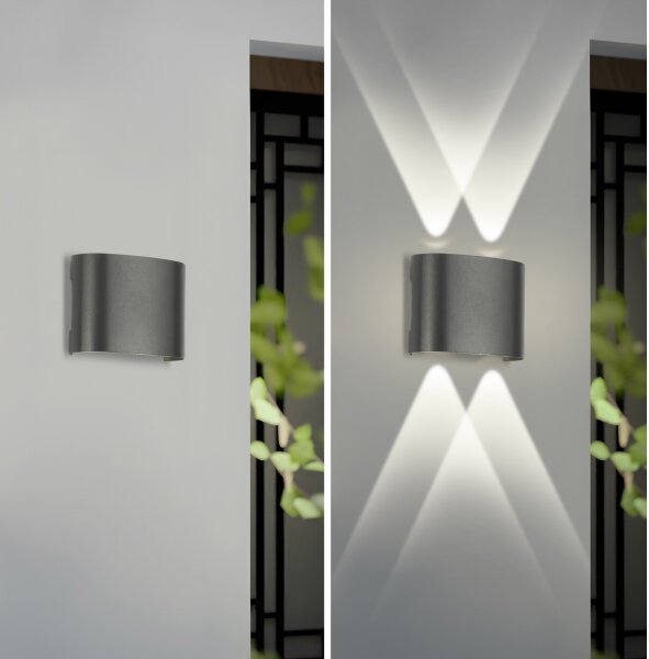 Brilagi - Applique da esterno a LED FLAREBOX LED/4W/230V antracite IP65