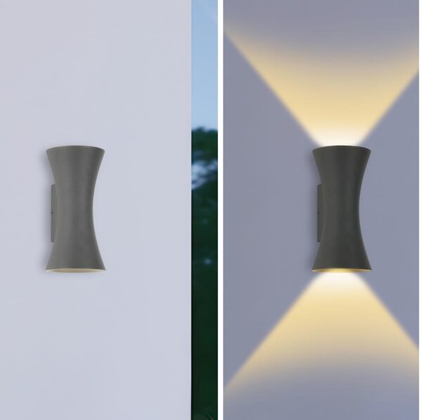 Brilagi - Applique da esterno a LED BICON LED/10W/230V antracite IP44