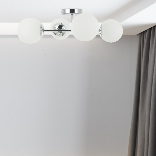 Plafoniera MADDIE 4xE14/5W/230V cromo lucido