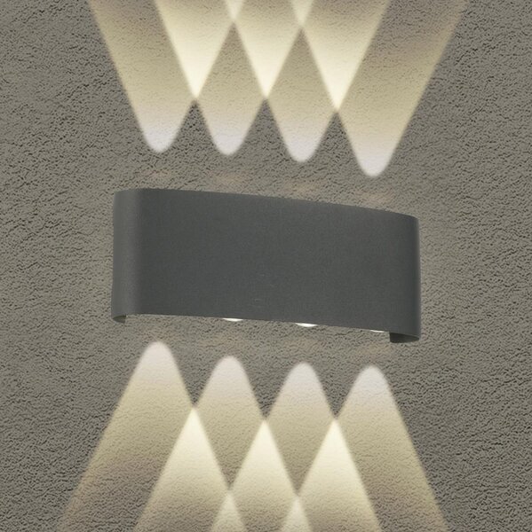 Brilagi - Lampada da parete LED per esterni FLAREBOX LED/8W/230V antracite IP65