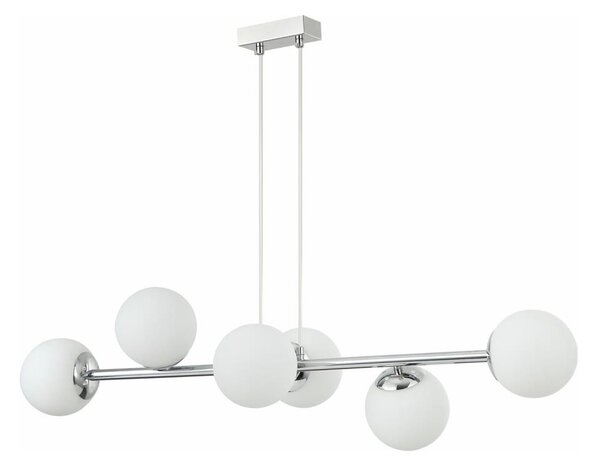 Lampadario a cavo MADDIE 6xE14/5W/230V cromo lucido