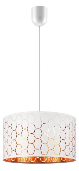 Lampada a sospensione con cavo ULLE 1xE27/15W/230V bianca