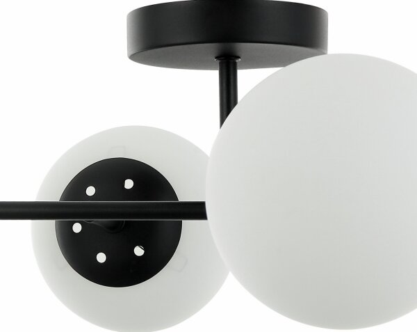 Plafoniera MADDIE 4xE14/5W/230V nero