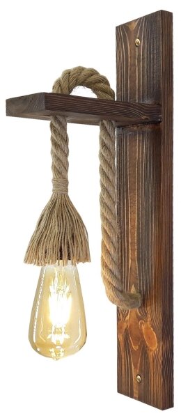 Lampada da parete AHSAP 1xE27/40W/230V Pino/Noce