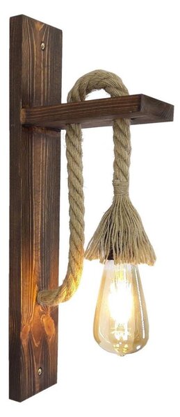 Lampada da parete AHSAP 1xE27/40W/230V Pino/Noce