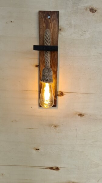 Lampada da parete AHSAP 1xE27/40W/230V Pino/Noce