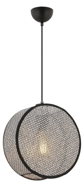 Lampadario a cavo BIG DRUM 1xE27/60W/230V grigio/nero