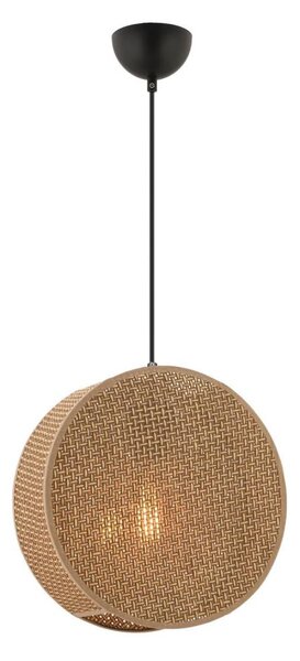 Lampadario a sospensione con cavo BIG DRUM 1xE27/60W/230V marrone
