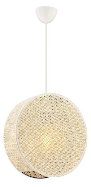 Lampadario a sospensione su cavo BIG DRUM 1xE27/60W/230V crema