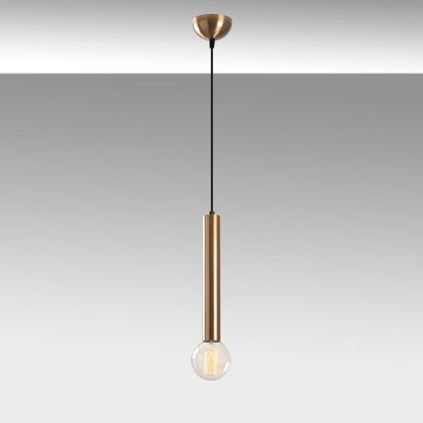 Lampadario a cavo TEMPO 1xE27/40W/230V, finitura dorata