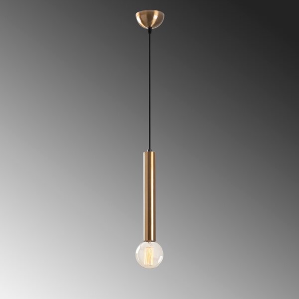 Lampadario a cavo TEMPO 1xE27/40W/230V, finitura dorata