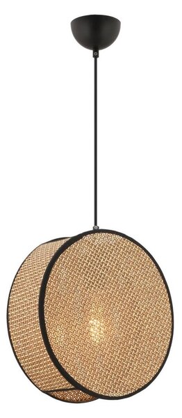 Lampada a sospensione con cavo BIG DRUM 1xE27/60W/230V marrone/nero