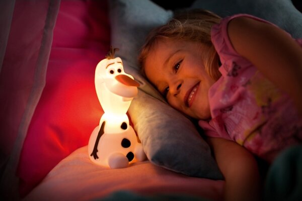 Philips 71768/08/16 - Lampada LED per bambini DISNEY FROZEN OLAF LED/0,3 W/2xAAA Pupazzo di neve