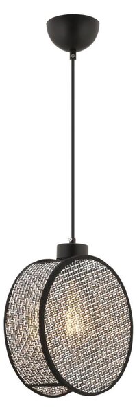 Lampadario a sospensione DRUM 1xE27/60W/230V grigio/nero
