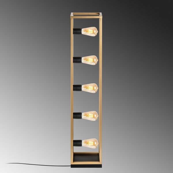 Lampada da terra KAFES 5xE27/40W/230V dorata