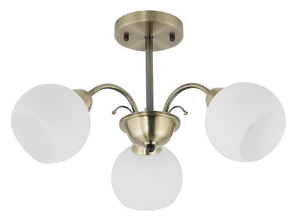 Lampadario a stelo NESTOR 3xE27/40W/230V ottone