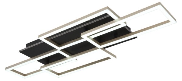 Globo 67359-40A - JEFFRY Lampada da soffitto dimmerabile a LED 40W/230V 32,5x87,5 cm nero + telecomando