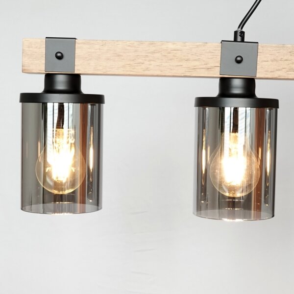 Brilagi - Lampadario a sospensione su cavo VISTA 4xE27/60W/230V rovere
