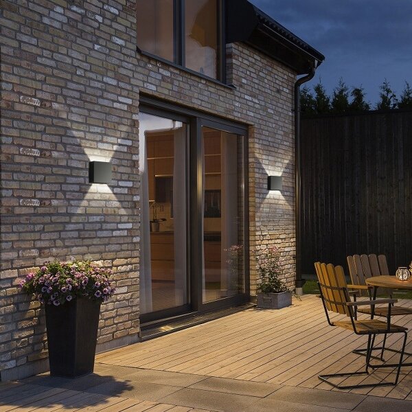 Brilagi - LED Applique da esterno DOUBLERAY LED/4W/230V nero IP65