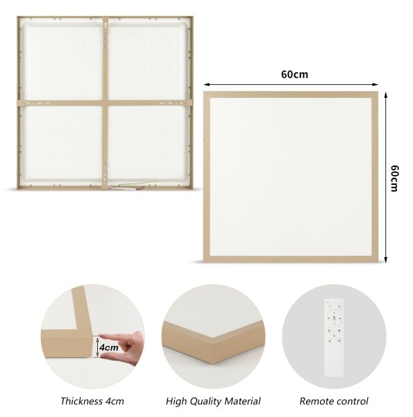 Brilagi - Lampada LED dimmerabile per bagno FRAME SMART LED/50W/230V 60x60 IP44 + Telecomando