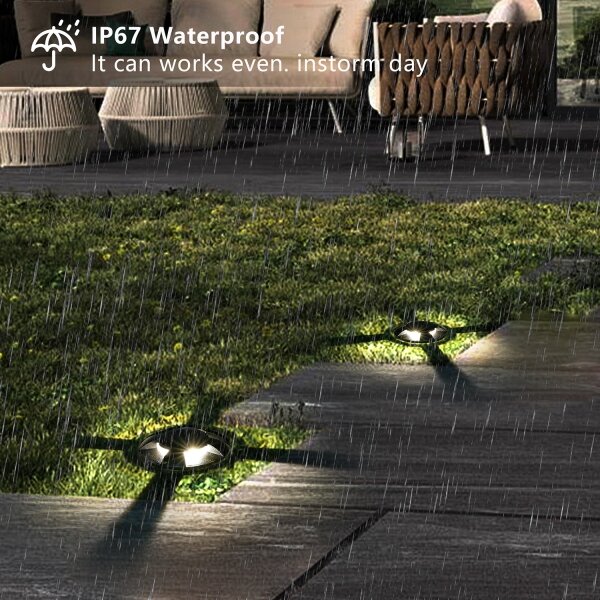 Brilagi - GROUNDRAY Luce LED da esterno incassabile nel terreno, 1W, 230V, nera, IP67