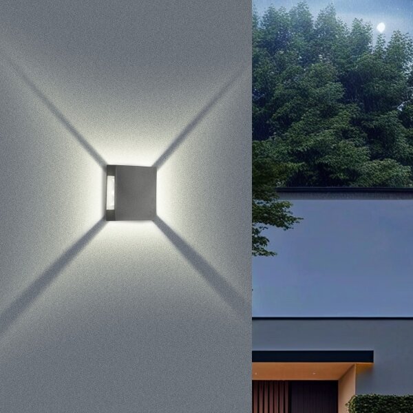 Brilagi - Applique LED da esterno QUADRAY LED/4W/230V antracite IP65