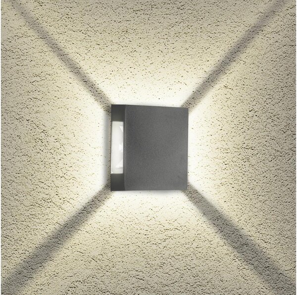 Brilagi - Applique LED da esterno QUADRAY LED/4W/230V antracite IP65