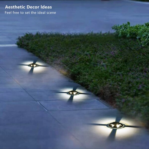 Brilagi - GROUNDRAY Luce LED da esterno incassabile nel terreno, 1W, 230V, nera, IP67