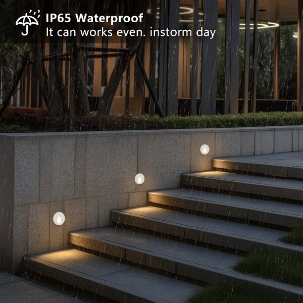 Brilagi - Lampada da incasso a LED per esterni STAIRDOT LED/2W/230V bianca IP65 rotonda