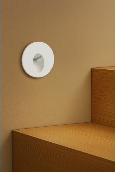 Brilagi - Lampada da incasso a LED per esterni STAIRDOT LED/2W/230V bianca IP65 rotonda