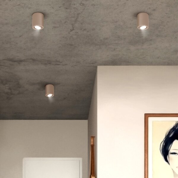 Brilagi - Faretto orientabile MIA 1xGU10/30W/230V 100x80 mm beige