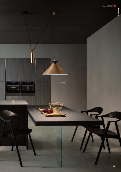 Redo 01-1545 - Lampadario a sospensione con filo KALIMBA 1xE27/42W/230V diametro 42 cm ragno bronzo