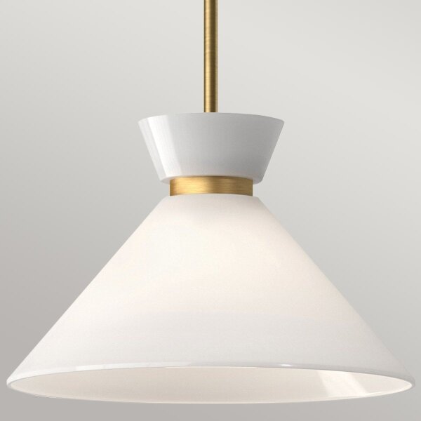 Alora Mood ALM-HALSTON-P-M-GD - Lampada a sospensione HALSTON con montaggio su asta 1xE27/60W/230V, oro