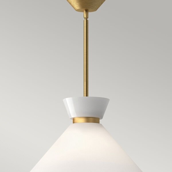 Alora Mood ALM-HALSTON-P-M-GD - Lampada a sospensione HALSTON con montaggio su asta 1xE27/60W/230V, oro