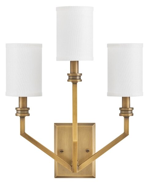 Hinkley HK-MOORE-WB3-HB - MOORE Lampada da parete 3xE14/40W/230V, oro