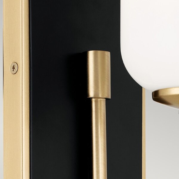 Kichler KL-SOLIA-1W-CPZB - Lampada da bagno a LED SOLIA 1xG9/3W/230V IP44, finitura oro